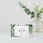 Monogram | Achtergrond Visitekaartje (Staand voorkant)