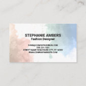 Monogram | Achtergrond Waterverf Visitekaartje (Achterkant)