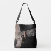 Monogram Acoustic Guitar Music Canvas tas (Achterkant)