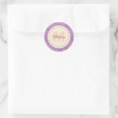 Monogram adres sticker met aangepaste naam (Tas)