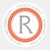 Monogram Adres Stickers (Voorkant)