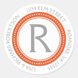 Monogram Adres Stickers