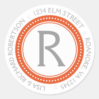 Monogram Adres Stickers