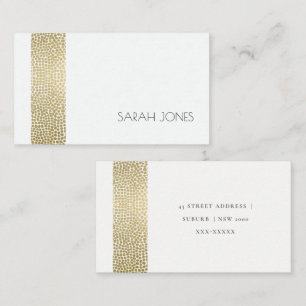 MONOGRAM-ADRES VAN GLAMOROUS GOLD WHITE MOSAIC STI VISITEKAARTJE