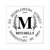 Monogram adres Weduwstempel Zelfinktende Stempel (Design)