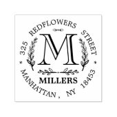 Monogram adres Weduwstempel Zelfinktende Stempel (Design)