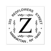 Monogram adres Weduwstempel Zelfinktende Stempel (Design)