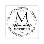 Monogram adres Weduwstempel Zelfinktende Stempel (Design)