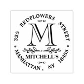 Monogram adres Weduwstempel Zelfinktende Stempel (Design)