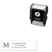 Monogram adres  zelfinktende stempel (In situ)