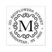 Monogram adresstempel  zelfinktende stempel (Design)