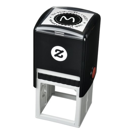 Monogram adresstempel  zelfinktende stempel (Product)