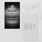 Monogram, adviesdiensten, metallisch effect visitekaartje (Voorkant / Achterkant)