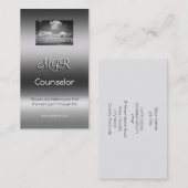 Monogram, adviesdiensten, metallisch effect visitekaartje (Voorkant / Achterkant)