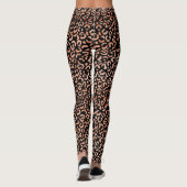 Monogram Afdruk Chic Leopard Animal Leggings (Achterkant)