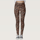 Monogram Afdruk Chic Leopard Animal Leggings<br><div class="desc">Een trendy en kickerpaar van luipaard leggings voor het drukken van dieren. Patroon is versierd met roos gouden folie en zwart. Ontworpen voor jou door Blackberry Boulevard.</div>
