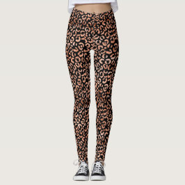 Monogram Afdruk Chic Leopard Animal Leggings