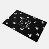 Monogram | Afdrukken zwart-wit-pop-uppagina's (zwa Deurmat (Schuin)