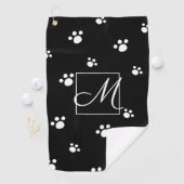 Monogram | Afdrukken zwart-wit-pop-uppagina's (zwa Golfhanddoek (Insitu)