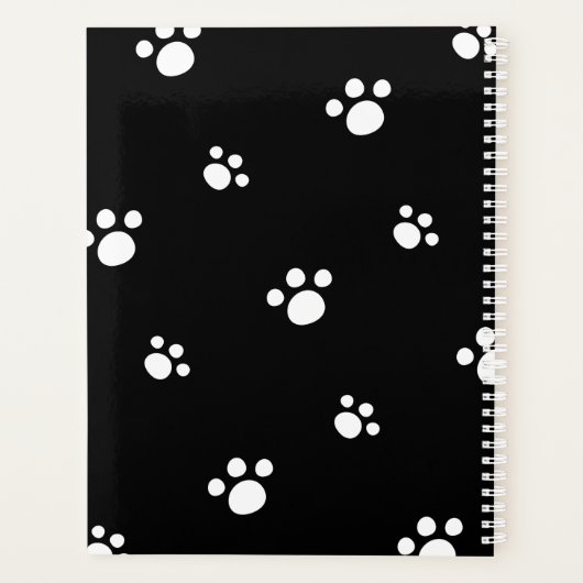 Monogram | Afdrukken zwart-wit-pop-uppagina's (zwa Planner (Achterkant)