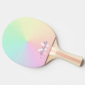 Monogram afgesneden gradiënt Ombre Rainbow Tafeltennisbatje (Zijkant)