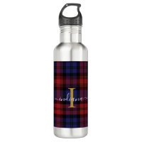 Monogram afgespeeld script Tartan Rustic