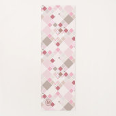 Monogram Afspeelroze patroon Yoga Mat (Voorkant)