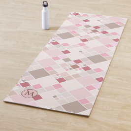 Monogram Afspeelroze patroon Yoga Mat
