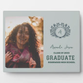 Monogram Afstudeerfoto aankondiging klas van 2026 Fotoplaat (Voorkant)