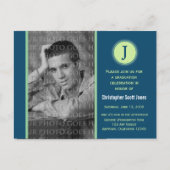 Monogram Afstuderen Aankondiging Briefkaart (Voorkant)