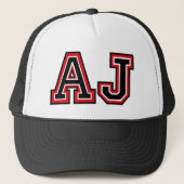 Monogram "AJ" Trucker Pet (Voorkant)