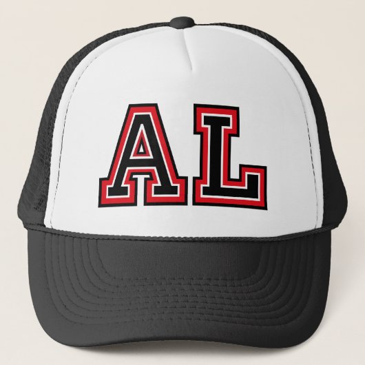 Monogram 'AL'-initialen Trucker Pet (Voorkant)