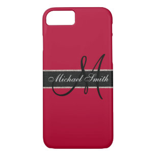 Monogram Alabama crimson Background Case-Mate iPhone Case