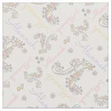 Monogram Alannah letter Een naam stof