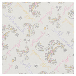 Monogram Alannah letter Een naam stof