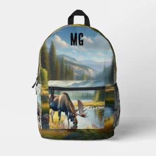 Monogram Alaska Watercolor Eland  Bedrukte Rugzak