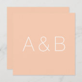 Monogram alfabet initiaal aanpassen, personalisere bedankkaart (Voorkant / Achterkant)