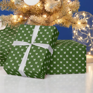 Monogram alfabet initiaal aanpassen, personalisere cadeaupapier