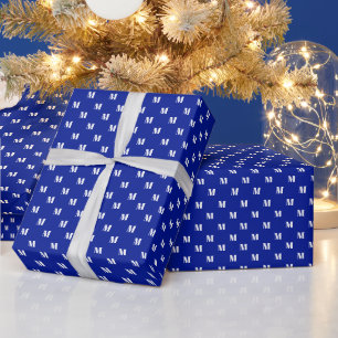 Monogram alfabet initiaal aanpassen, personalisere cadeaupapier