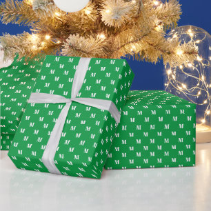 Monogram alfabet initiaal aanpassen, personalisere cadeaupapier