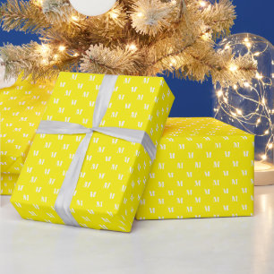 Monogram alfabet initiaal aanpassen, personalisere cadeaupapier