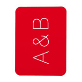 Monogram alfabet initiaal aanpassen, personalisere magneet (Verticaal)