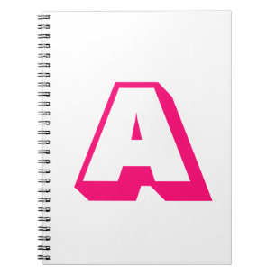 Monogram alfabet initiaal aanpassen, personalisere notitieboek