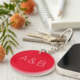 Monogram alfabet initiaal aanpassen, personalisere sleutelhanger
