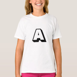 Monogram alfabet initiaal aanpassen, personalisere t-shirt