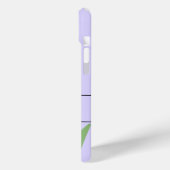 Monogram alfabet L Lavendel Eucalyptus Dragonfly Case-Mate iPhone Case (Achterkant / Links)