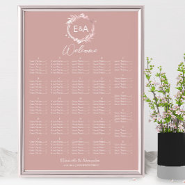 Monogram alfabetische Zitting Grafiek Teken Poster
