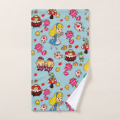 Monogram Alice in Wonderland Kawaii Girls Decor Bad Handdoek (Handdoek)