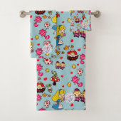 Monogram Alice In Wonderland Kawaii Meisjes Decora Bad Handdoek (Insitu)