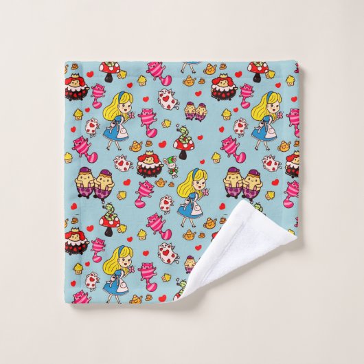 Monogram Alice In Wonderland Kawaii Meisjes Decora Bad Handdoek (Wasdoekje)